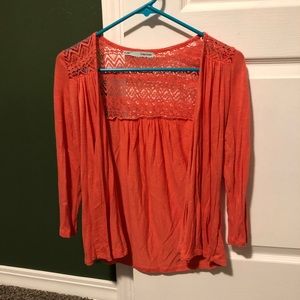 Coral cardigan